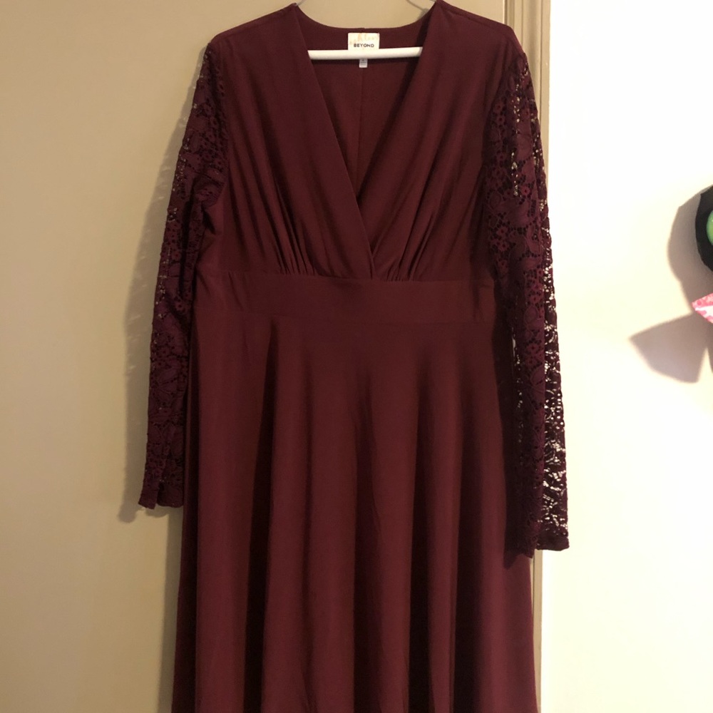 Dress Barn Burgundy Dress